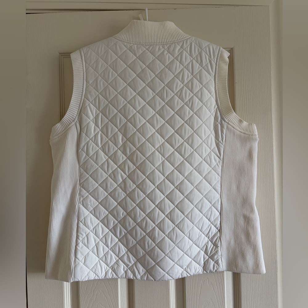 Pendleton Quilted Off White Cream Vest Women Size XL - Picture 4 of 10
